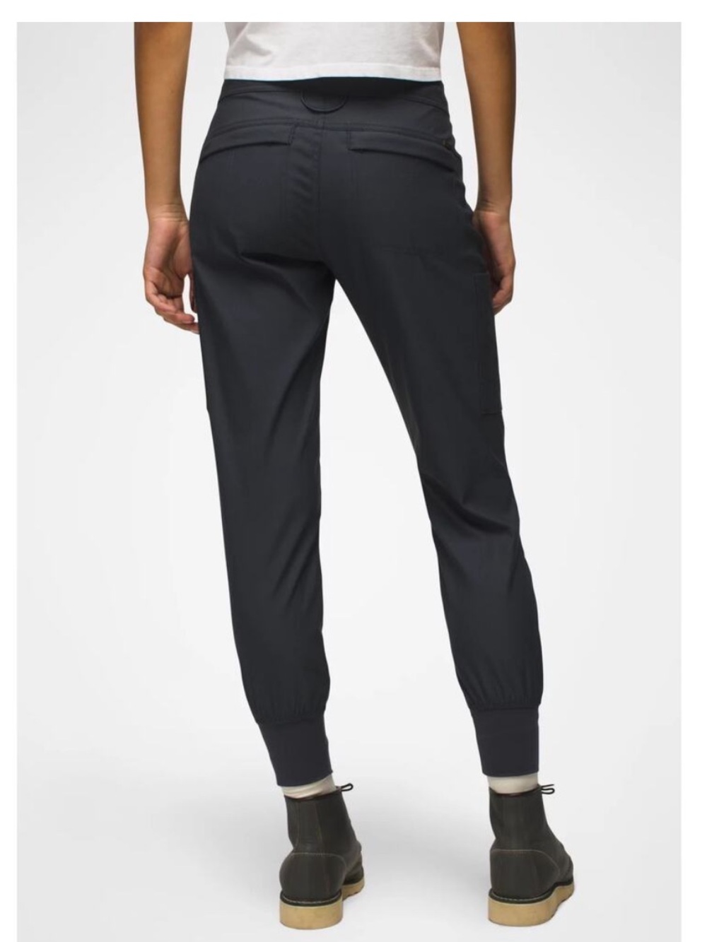 Prana Halle II Charcoal Jogger Hiking Pants with Elastic Cuffs women’s 14